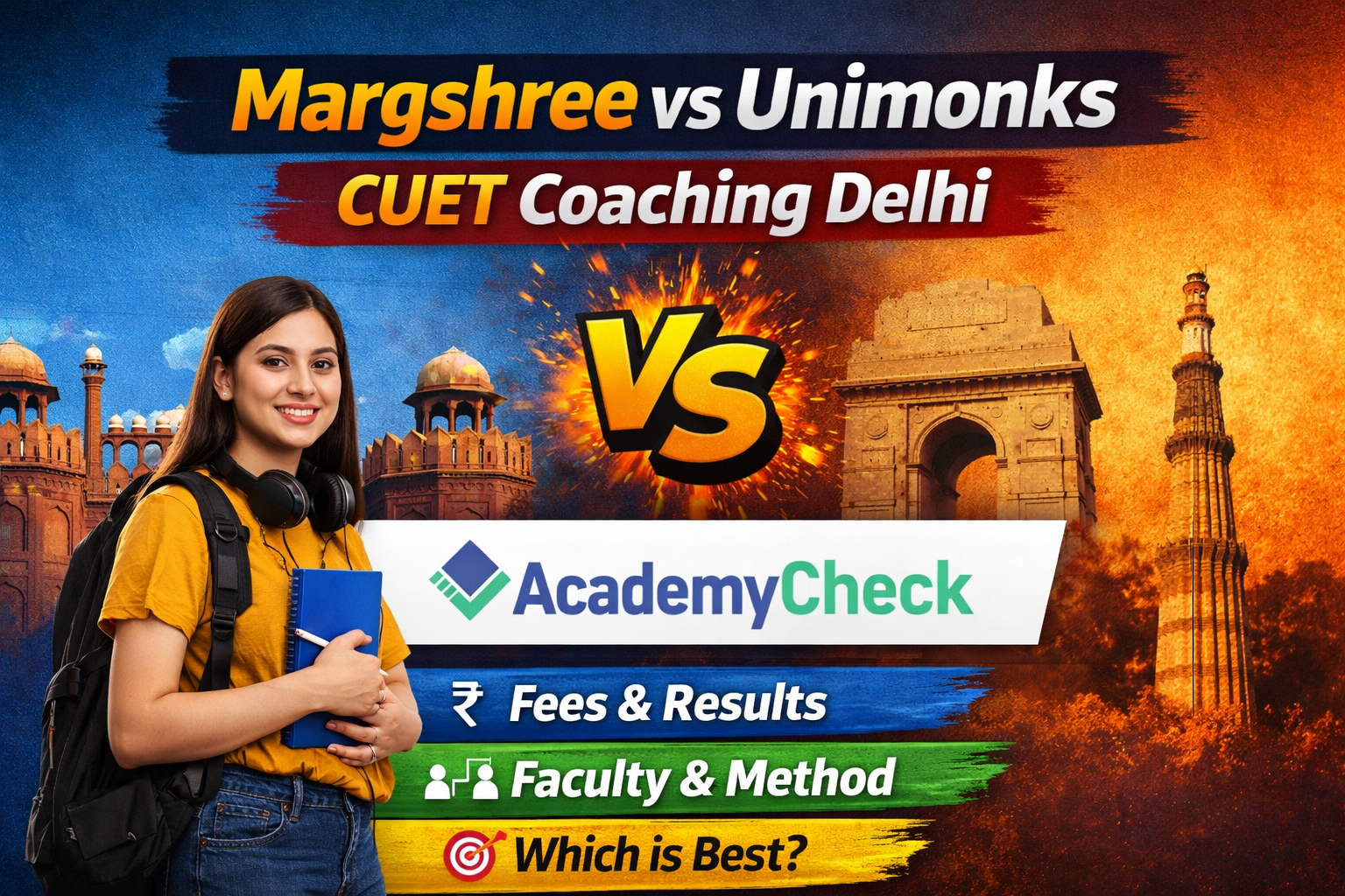 Unimonks vs Margshree Delhi: Best CUET Coaching Institute Comparison 2026